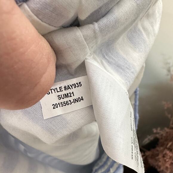 J. CREW Wide Leg Linen Pant in Stripe Blue White Sz XL $98 {3J42} - Picture 6 of 6